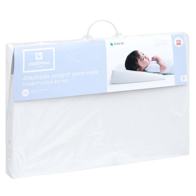 Almohada Confort Cuna 55X37 Cm Liso E Blanco CAMBRASS - 5