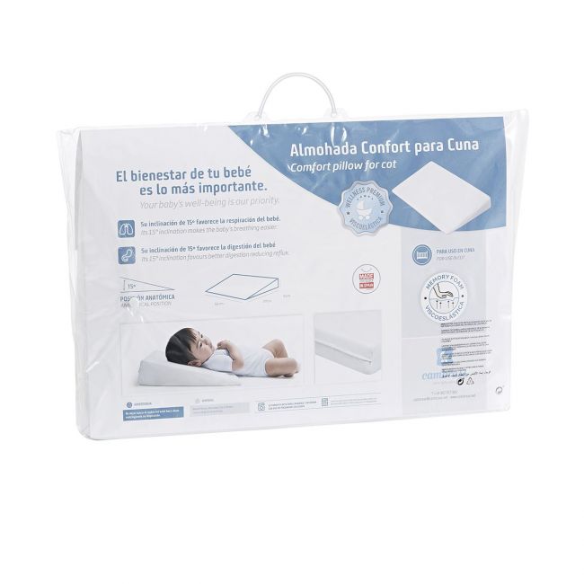 Almohada Confort Cuna 55X37 Cm Premium Blanco CAMBRASS - 7