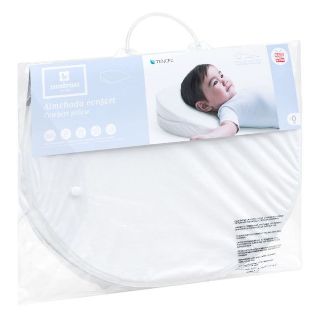 Almohada Confort Mini 37X29 Cm Liso E Blanco CAMBRASS - 6