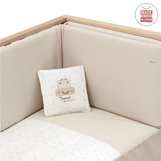 Juego 2 Piezas Colcha I-V. Cuna 70 Sky Beige 70X140 Cm CAMBRASS - 2