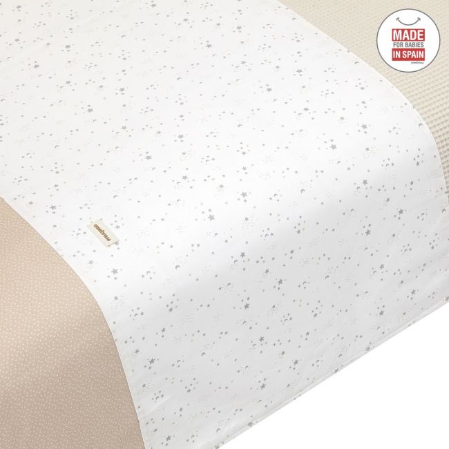 Juego 2 Piezas Funda Nordica Cuna 60 Sky Beige 100X140 Cm CAMBRASS - 3