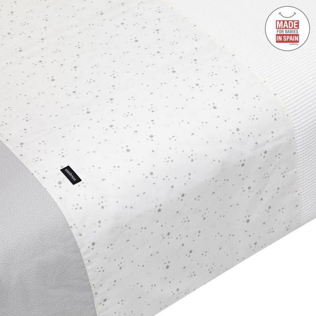 Juego 2 Piezas Funda Nordica Cuna 60 Sky Gris 100X140 Cm CAMBRASS - 3