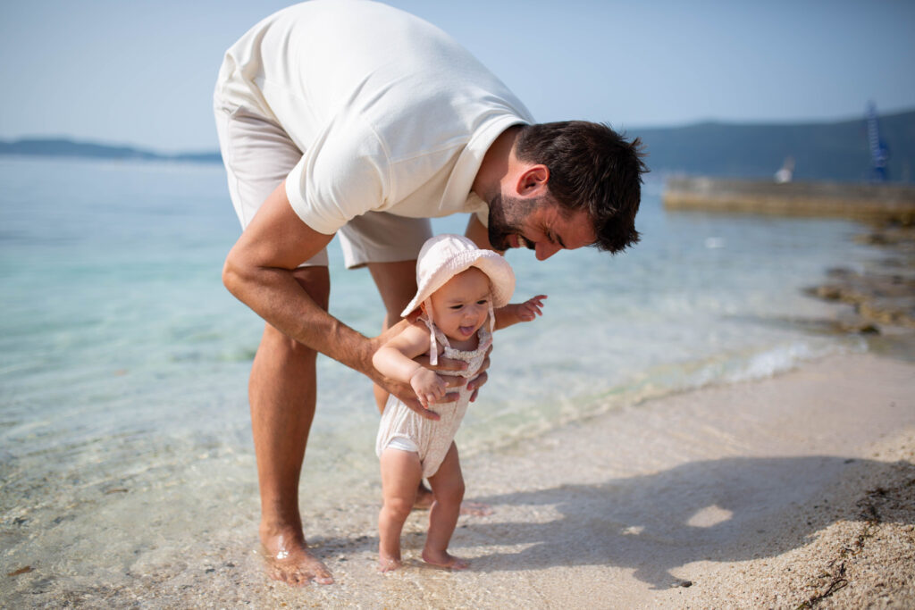 primera vez en la playa