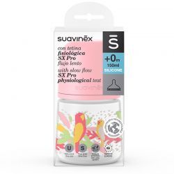 Bebedouro Rosa Jungle Tetina Fisiológica SX Pro Fluxo Lento 150ml 0+M