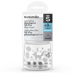 Bebedouro Cinza Zorro Tetina Fisiológica SX Pro Fluxo Lento 150ml 0+M