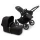 Bugaboo Donkey 5 Mono Completo Negro/Negro - Negro Meia Noite