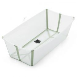 Banheira dobrável para bebê Flexi Bath XL Verde Transparente