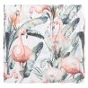 Musselina de Bambu 120x120cm Flamenco Branco