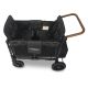 Carrinho Quádruplo Wonderfold W4 Luxe Premium - Preto Vulcânico