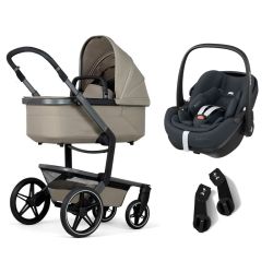 Carro Trio Joolz Day 5 com Bebê Conforto Pebble Cinza