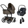 Carro Trio Joolz Day 5 Hazel Brown com Bebê Conforto Pebble Cinza