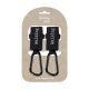 Walking Mum Conjunto de 2 ganchos para carrinho Eco Mum - Preto