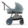Carrinho de bebé elétrico Cybex E-Gazelle S Stormy Blue + Alcofa GRÁTIS