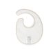 Babete Redondo Com Velcro Coelho Bege 16X19X1 Cm