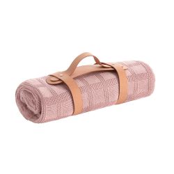 Manta Ponto Bamboo 80X100X1 Cm Squares Blush