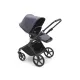 Carro Bugaboo Fox Cub Completo Preto - Azul Tempestade