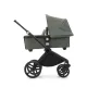 Carro Bugaboo Fox Cub Completo Preto - Verde Floresta
