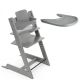 Trona Stokke Tripp Trapp Cinza Tempestade com Baby Set