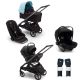 Carro Trio Dragonfly com Bebê Conforto Turtle Preto