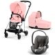 Carro Trio Cybex Mios com Portabebé Cloud T Sepia Black