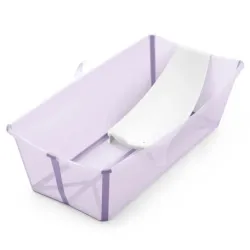 Banheira dobrável para bebê Flexi Bath XL Stokke Lavanda + Suporte Oferta
