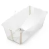 Banheira Dobrável para Bebê Flexi Bath Sandy Beige + Suporte Oferta