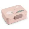 Caja de Almoço com Separador Tiny Farm Rosa