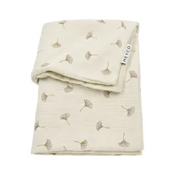 Manta Cuna 60 Muselina Prelavada 75X100 Cm Me-Gingko Multicolorido