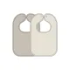 Pack 2 Babadores Rizo Quadrados 27X43 Cm Me-Popcorn Naturel/S.Sand