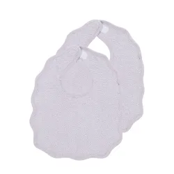 Pack 2 Babadores Rizo Ovais 25X34 Cm Me-Terry Wavy Soft Lavender