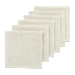 Pack 6 Toalhas Faciais 30X30 Cm Me-Uni Nature