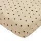 Sabana Bajera Ajustável Berço 60 60X120 Cm Me-Sweet Heart Soft Sand/Black