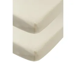 Sabana Bajera Ajustável Cuna 60 Pack 2 60X120 Cm Me-Uni Soft Sand