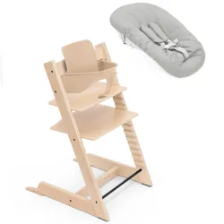 Pacote Trona Stokke Tripp Trapp + Baby Set + Newborn Set