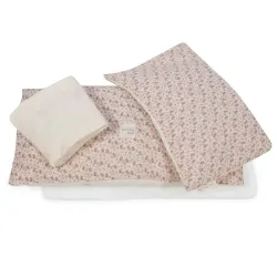 Edredão + Lençol + Almofada Berço 90x50 Cm Gala Cerise