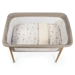 Edredão + Lençol de Baixo + Almofada Berço 90x50 Cm Nara