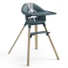 Trona Cadeira Evolutiva Stokke Clikk Fjord Blue Bamboo