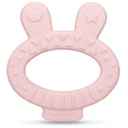 Mordedor Silicona Wonderland Coelhos Rosa