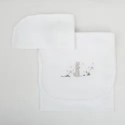 Tríptico Punto Carro 40x80cm Campo Branco Linho