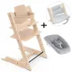 Pacote Trona Stokke Tripp Trapp + Baby Set + Newborn Set + Almofada OFERTA