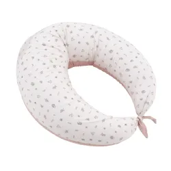 Cojin De Lactancia Luna 80X185X16Cm Calma Rosa
