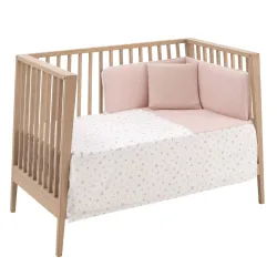 Jogo 2 Peças Colcha I-V. Berço 60 Calma Rosa 60X120X3Cm