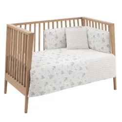 Jogo 2 Peças Capa Nórdica Berço 60 Globe Crudo 100X140X3Cm