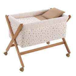 Minicuna Tijera Madeira Senda Bege/Natural 55X87X74Cm