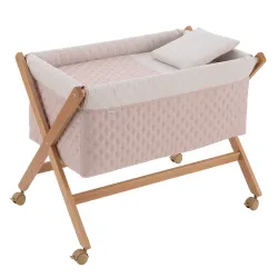 Minicuna Tijera Madeira Tender Blush/Natural 55X87X74Cm