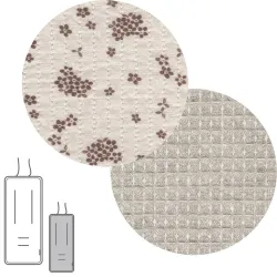 Colchoneta Silla Universal Reversível Reta Naturale Marron 30X80X1Cm