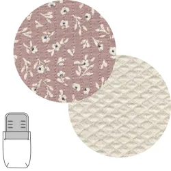 Saco Capazo + Colchoneta Rustic Rosa 35X80X6Cm