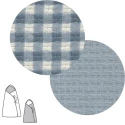 Saco Capazo Cruzado Revers. Vicky Azul 40X80X5Cm