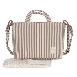 Bolsa Canastilla Praline Rayas Moka