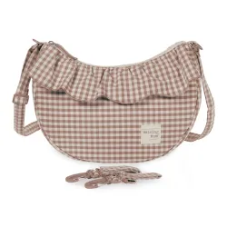 Bolsa Crossbody Gondola Praline Vichy Moka